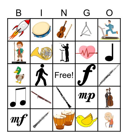Music Bingo Card