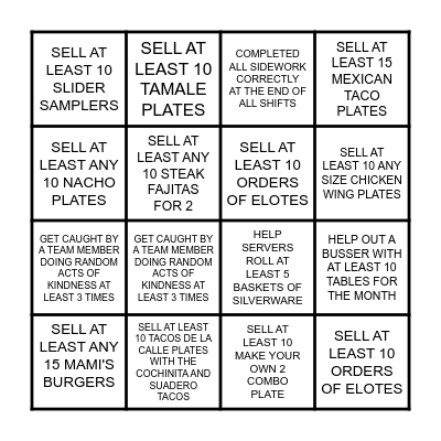 MAMI'S JUNE HOST BINGO Card