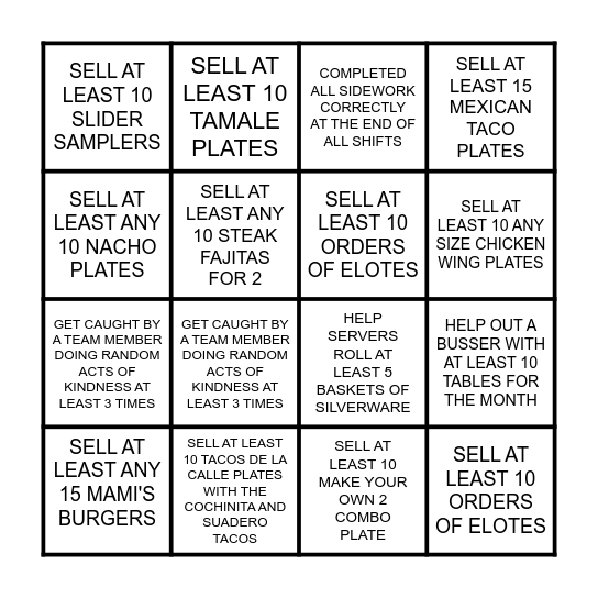 MAMI'S JUNE HOST BINGO Card