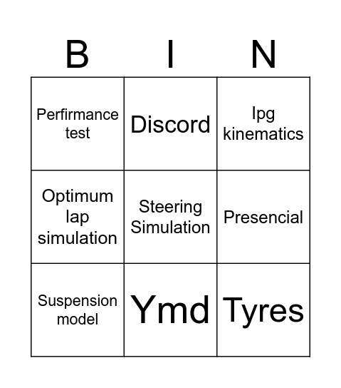 Bingo vd Bingo Card