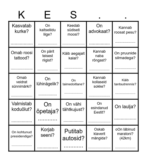 Oktoberfest 2025 Bingo Card