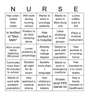 Team Building in ADNR 116 Bingo Card