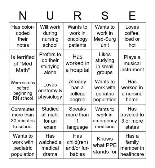 Team Building in ADNR 116 Bingo Card