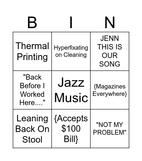 Mike Bingo Card