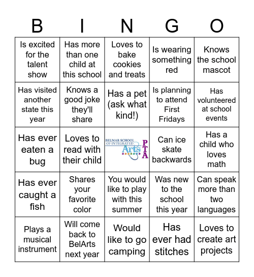 Find Someone Outside of Your Family Who... Bingo Card