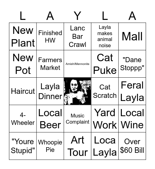 THE GANG GOES TO THE BOONIES Bingo Card
