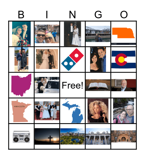 Friends Bingo Card