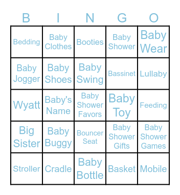 BABY SHOWER BINGO Card
