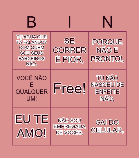 BINGO DIA DAS MÃES Bingo Card
