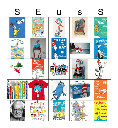 Doctor Seuss Bingo Card
