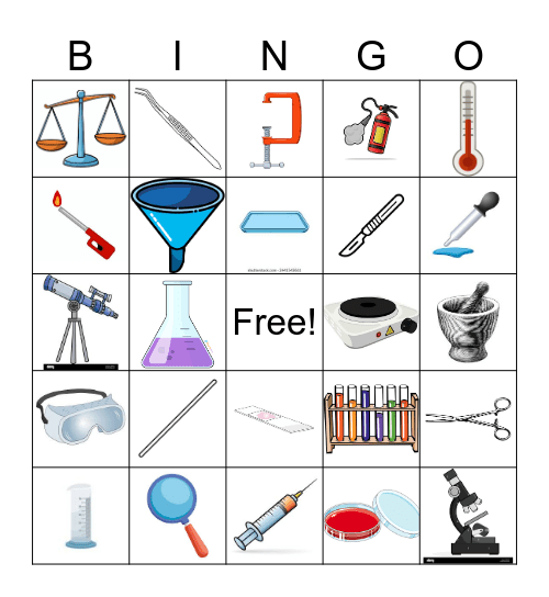 Science Bingo Card