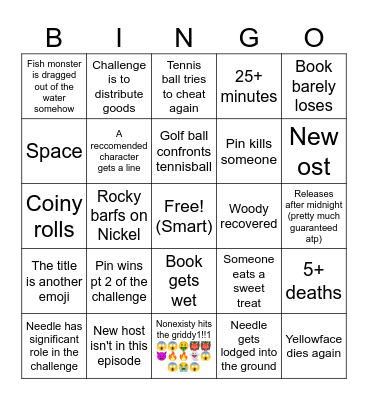 The one for the 20 beefs dee to the I to the a Bingo Card