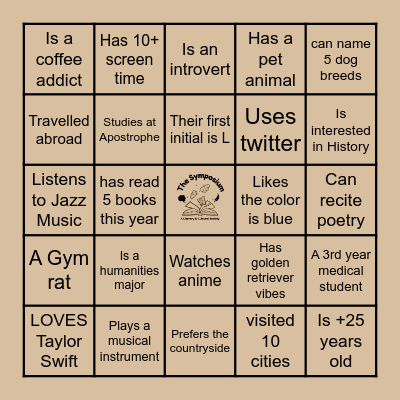 Find Someone Who Bingo Card