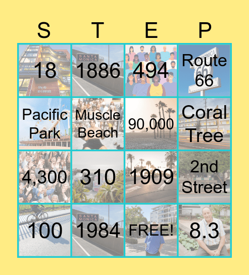 Step Up Bingo! Bingo Card