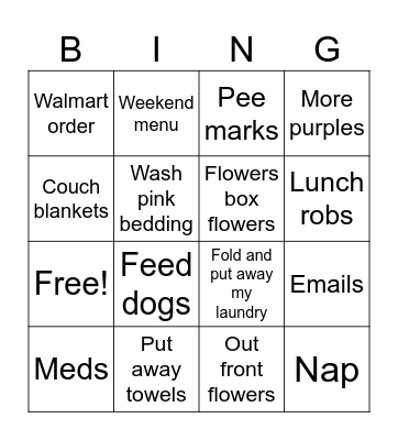 Untitled Bingofryytrr Bingo Card