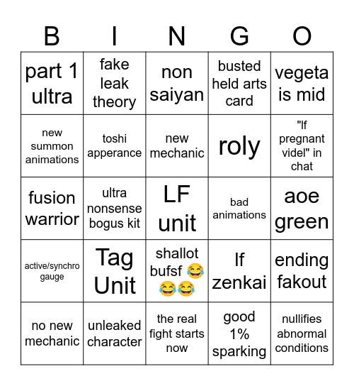 DBL 7th Anniversary Reveals Bingo Card