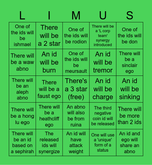Walpurgis Bingo Card
