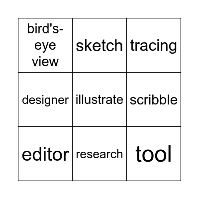 Vocabulary Bingo Card