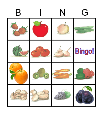 FH1_PlW2_fruit_vegetables Bingo Card