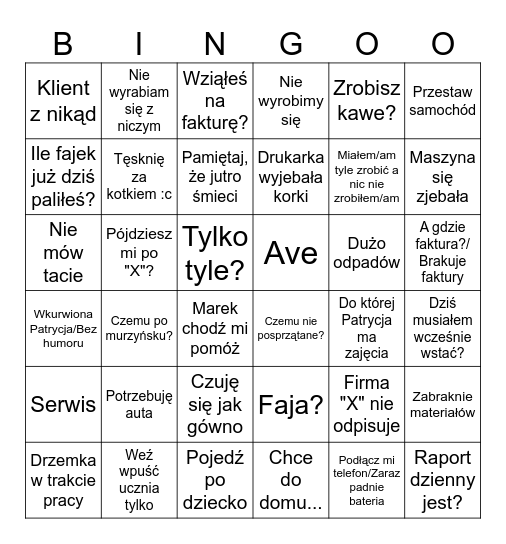 INVICTUS Bingo! Bingo Card
