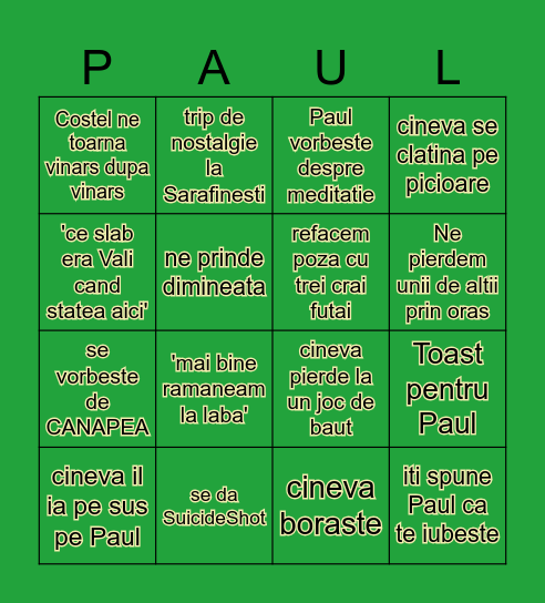 BURLACIA LU Bingo Card