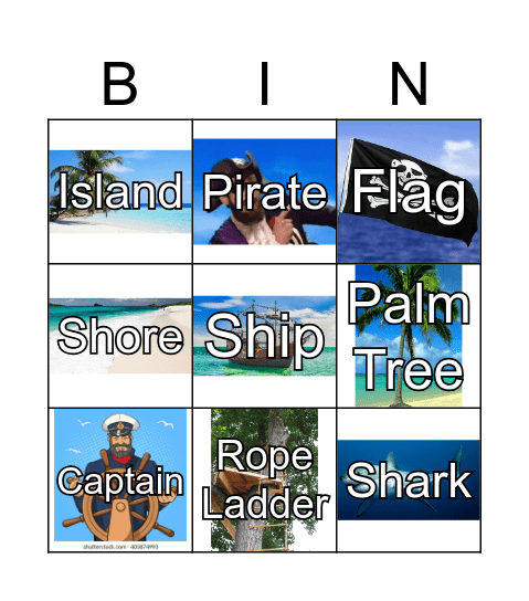 Pirate Review Bingo Card