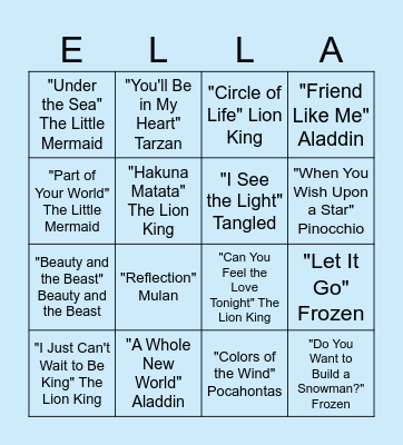 Kaja Bingo Card