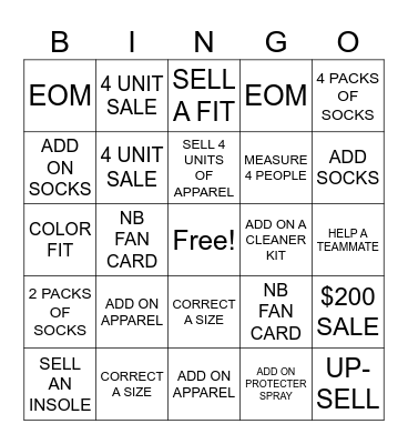 MEMORIAL WEEKEND SELL SELL SELL! Bingo Card