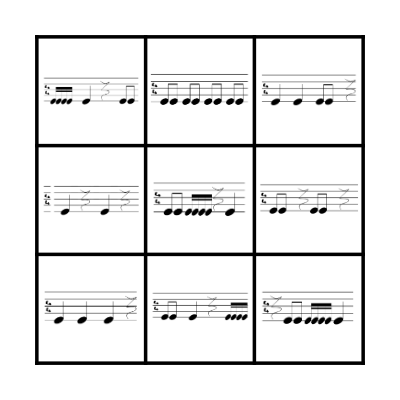 BINGO MUSICAL Bingo Card