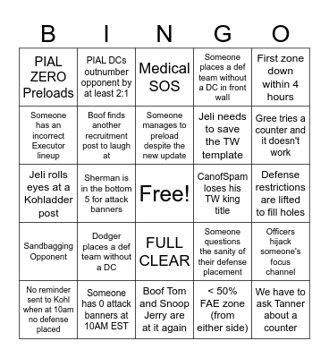 Boof PIAL TW Bingo Card