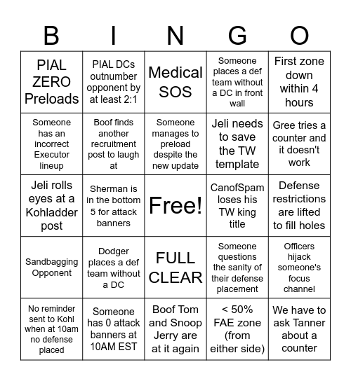 Boof PIAL TW Bingo Card