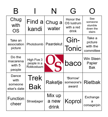 GalOS 2025 - nOStalgia Bingo Card