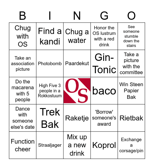 GalOS 2025 - nOStalgia Bingo Card