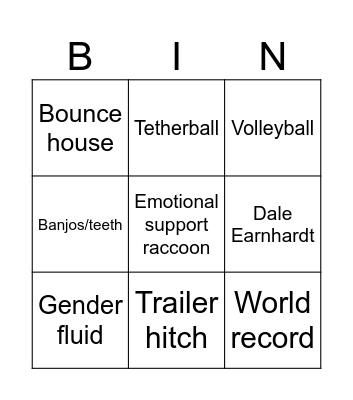 Welcome to Wilkesboro Bingo Card