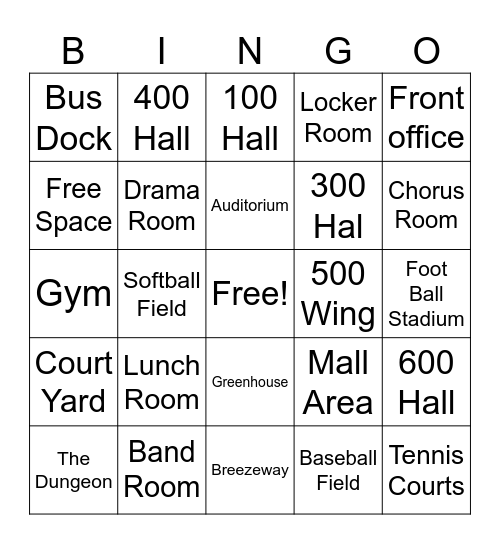 2010 Class Reunion Bing0 Bingo Card