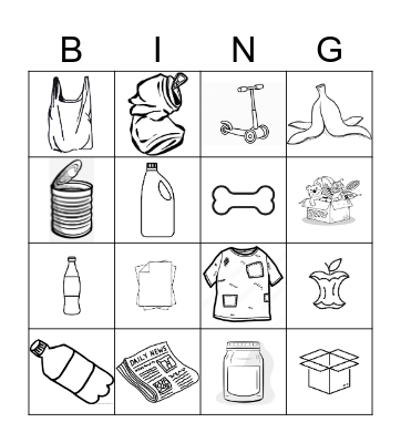 Recycling BINGO Card