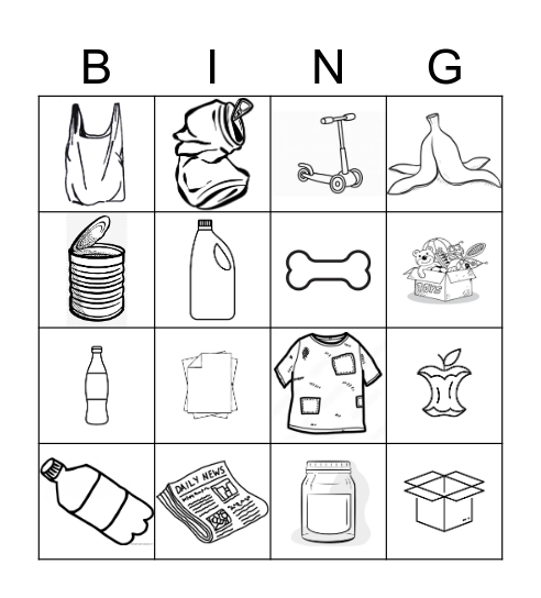 Recycling BINGO Card