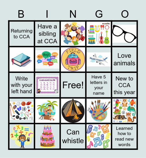 EOY Bingo Card