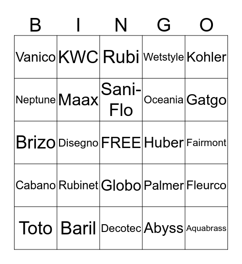 Roman Bath Centre 2016 Bingo Card