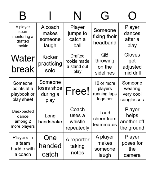 OTA BINGO Card