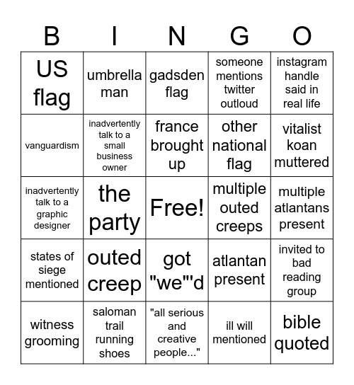 wood Binego Bingo Card