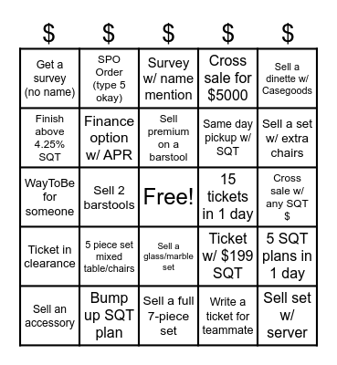 Memorial Day Bingo Bonanza Bingo Card