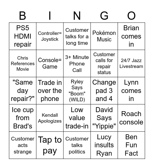 Disc Connection Bingo - By Ben Bingo Card