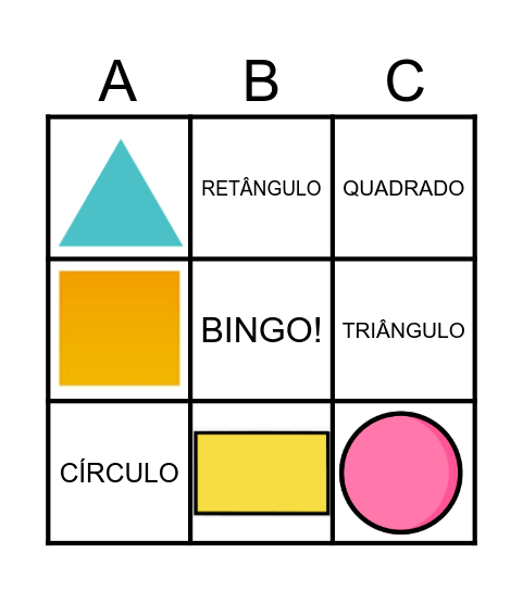BINGO GEMETRICO Bingo Card