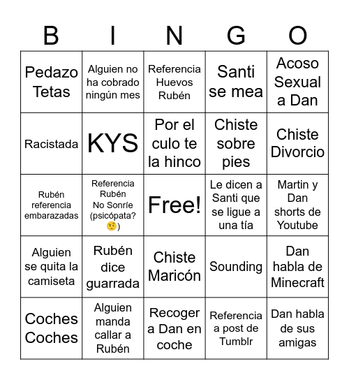 VIVA ESPAÑA Bingo Card