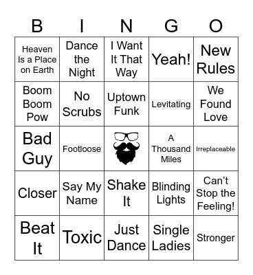 BLACK OUT | RD 2 | POP HITS Bingo Card