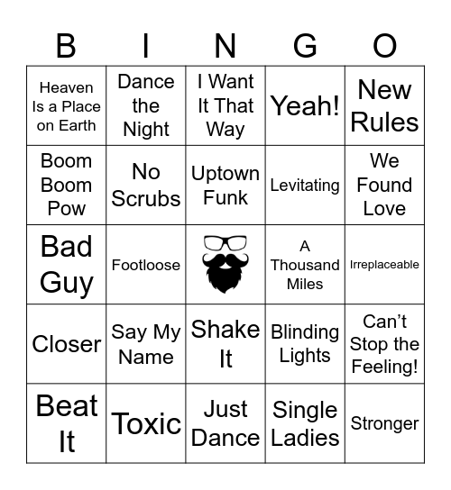 BLACK OUT | RD 2 | POP HITS Bingo Card