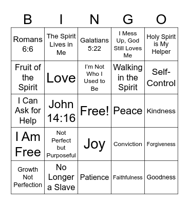 Walking in Victory BINGO! Bingo Card