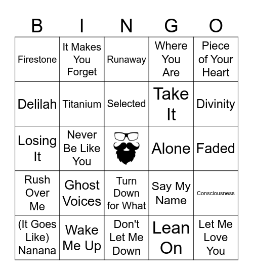 BLACK OUT | RD 4 | EDM 2012 - TODAY Bingo Card