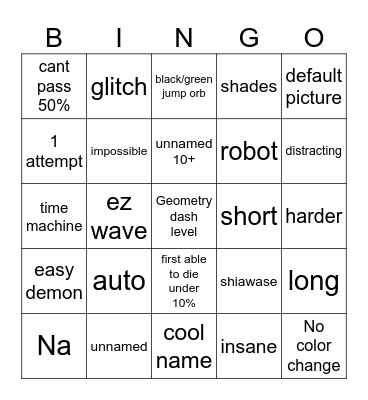 BEAT BOUNCE Bingo Card